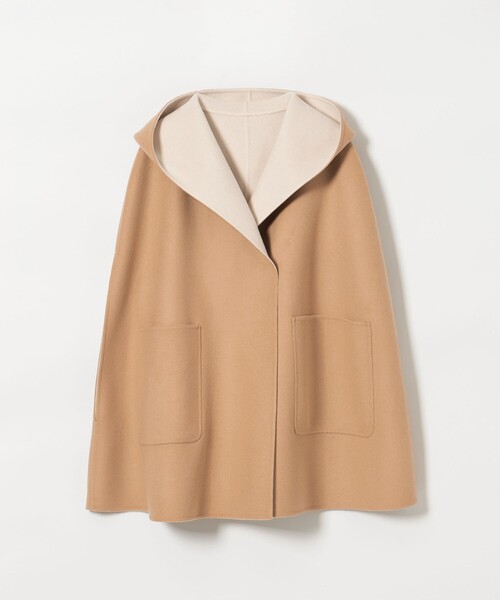 「新品」アローズ、バイカラーケープコート38 新品」アローズ、バイカラーケープコート38 UNITED ARROWS バイカラー