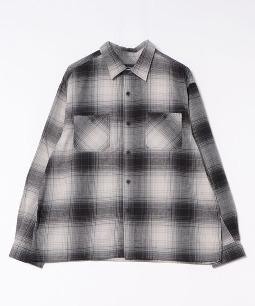 VIBGYOR（ヴィブジョー）の「先染めネルチェックシャツ（ＣＮ）（シャツ/ブラウス・メンズ・その他2/その他1/ブルー/その他/ブラック/ブラウン・MEDIUM/LARGE）」の7枚目の写真