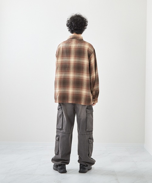 VIBGYOR（ヴィブジョー）の「先染めネルチェックシャツ（ＣＮ）（シャツ/ブラウス・メンズ・その他2/その他1/ブルー/その他/ブラック/ブラウン・MEDIUM/LARGE）」の22枚目の写真