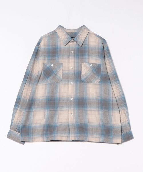 VIBGYOR（ヴィブジョー）の「先染めネルチェックシャツ（ＣＮ）（シャツ/ブラウス・メンズ・その他2/その他1/ブルー/その他/ブラック/ブラウン・MEDIUM/LARGE）」の9枚目の写真