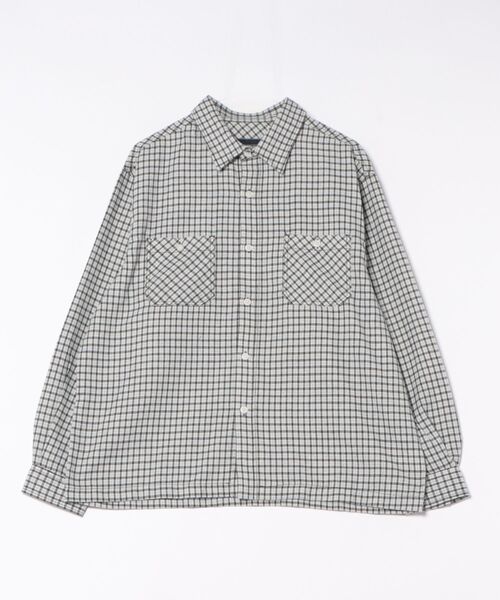 VIBGYOR（ヴィブジョー）の「先染めネルチェックシャツ（ＣＮ）（シャツ/ブラウス・メンズ・その他2/その他1/ブルー/その他/ブラック/ブラウン・MEDIUM/LARGE）」の10枚目の写真