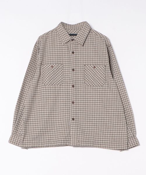 VIBGYOR（ヴィブジョー）の「先染めネルチェックシャツ（ＣＮ）（シャツ/ブラウス・メンズ・その他2/その他1/ブルー/その他/ブラック/ブラウン・MEDIUM/LARGE）」の11枚目の写真