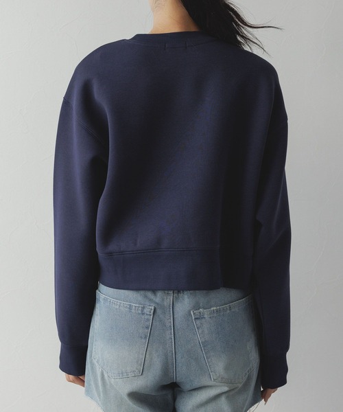 POLO BCS（ポロ ビーシーエス）の「【POLO BCS/ポロ・ビーシーエス】別注/刺繍スウェットプルオーバー（スウェット・レディース・グレー/ネイビー・FREE）」の4枚目の写真