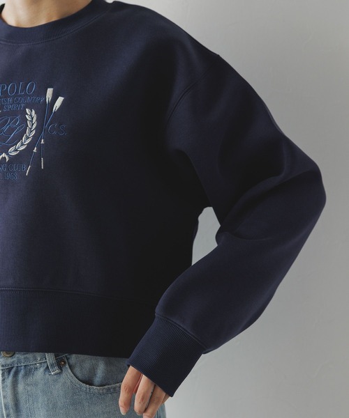 POLO BCS（ポロ ビーシーエス）の「【POLO BCS/ポロ・ビーシーエス】別注/刺繍スウェットプルオーバー（スウェット・レディース・グレー/ネイビー・FREE）」の7枚目の写真