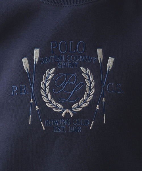 POLO BCS（ポロ ビーシーエス）の「【POLO BCS/ポロ・ビーシーエス】別注/刺繍スウェットプルオーバー（スウェット・レディース・グレー/ネイビー・FREE）」の9枚目の写真