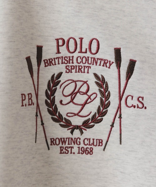 POLO BCS（ポロ ビーシーエス）の「【POLO BCS/ポロ・ビーシーエス】別注/刺繍スウェットプルオーバー（スウェット・レディース・グレー/ネイビー・FREE）」の10枚目の写真