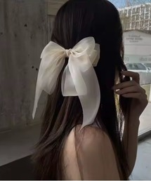 ARCHIVER（アーカイバ）の「【Bz】ヘアクリップ リボン(BDS)（バレッタ/ヘアクリップ）」