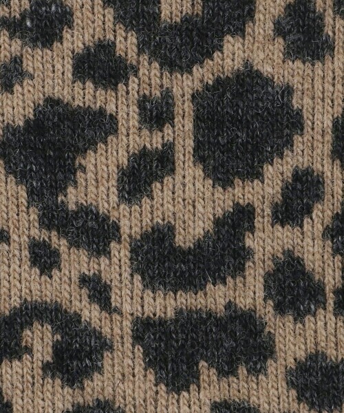 ROTOTO(ロトト)の「<ROTOTO>レオパードパターン メリノソックス(ソックス/靴下・メンズ・ベージュ/ナチュラル・M)」の4枚目の写真