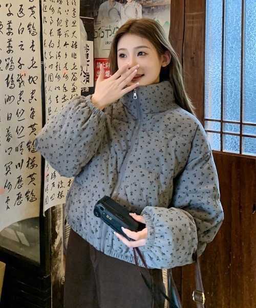 小花柄ショートダウンジャケット（ダウンジャケット/コート）｜Ressaca