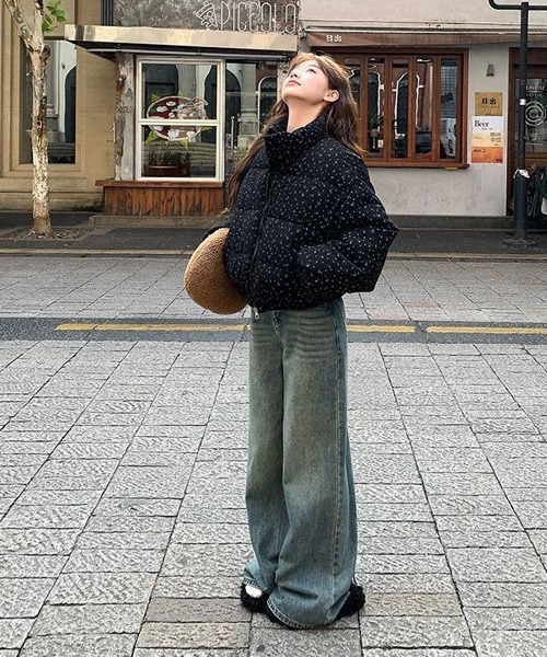 Ressaca(レサーカ)の「小花柄ショートダウンジャケット(ダウンジャケット/コート・レディース・ピンク/ホワイト/グレー/ブラック・M)」の18枚目の写真