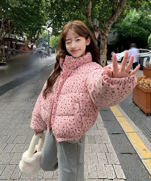 小花柄ショートダウンジャケット（ダウンジャケット/コート）｜Ressaca