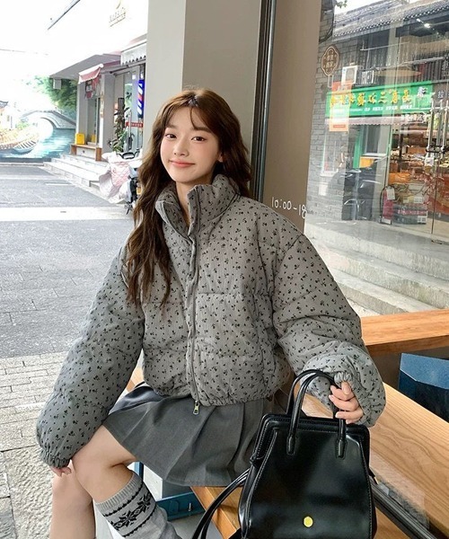 小花柄ショートダウンジャケット（ダウンジャケット/コート）｜Ressaca