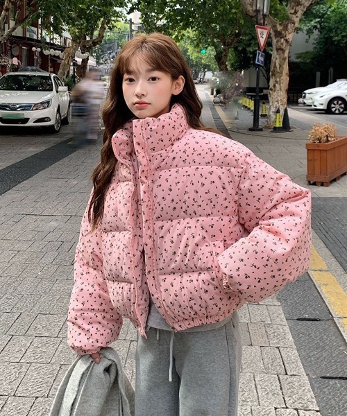 小花柄ショートダウンジャケット（ダウンジャケット/コート）｜Ressaca