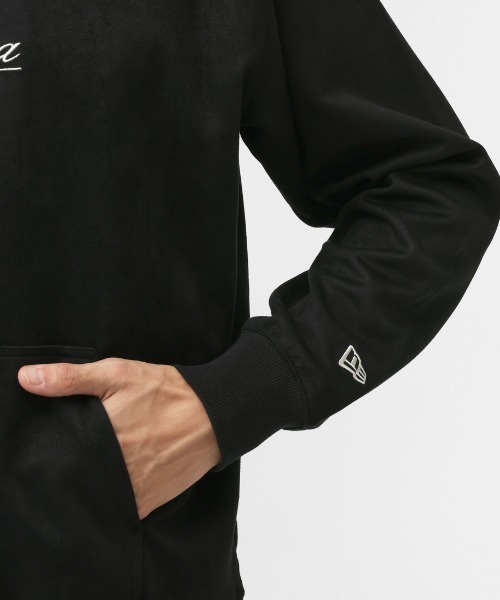 NEW ERA（ニューエラ）の「ニューエラ  P SUEDE PO HOODIE BLK（パーカー・メンズ・ブラック・L/LL/M）」の3枚目の写真