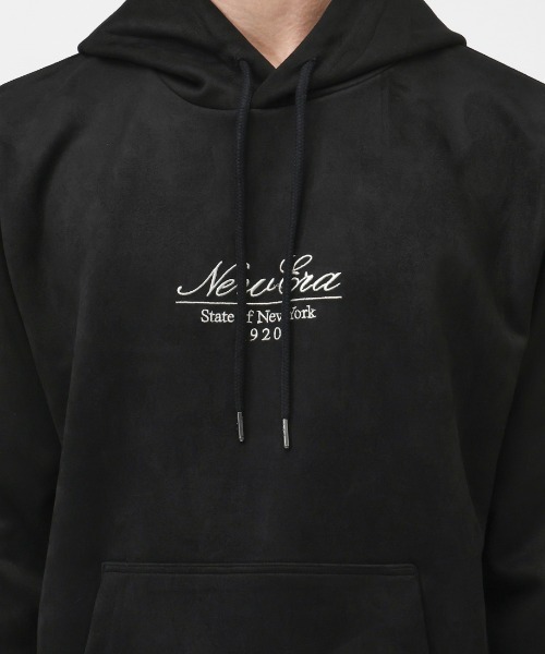 NEW ERA（ニューエラ）の「ニューエラ  P SUEDE PO HOODIE BLK（パーカー・メンズ・ブラック・L/LL/M）」の2枚目の写真