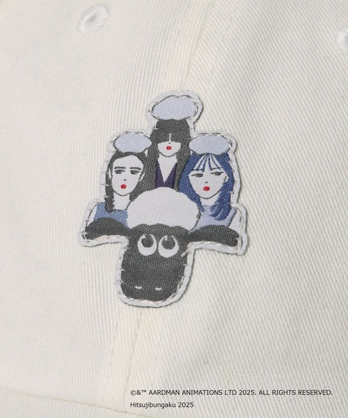 A part by（アパートバイ）の「【羊文学×ひつじのショーン】ヒツジコラボCAP（キャップ・レディース・ブラック/オフホワイト・FREE）」の8枚目の写真