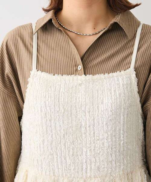 Green　Parks（グリーンパークス）の「表面感ベロアバルーンキャミビスチェ（ベスト・レディース・ブラック/アイボリー・FREE）」の15枚目の写真