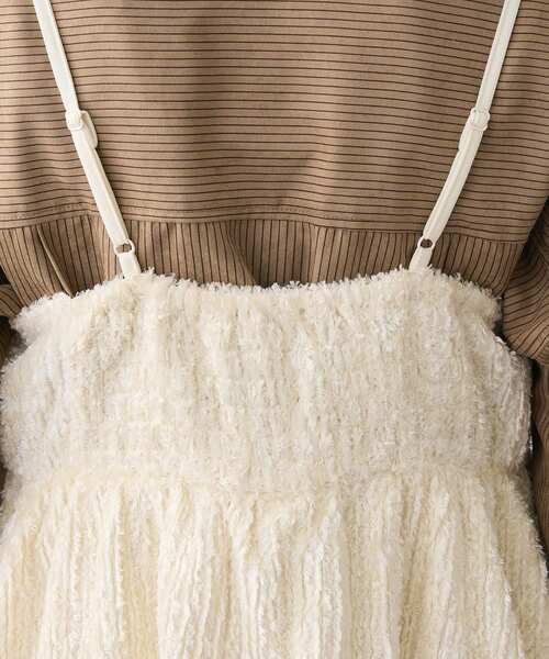 Green　Parks（グリーンパークス）の「表面感ベロアバルーンキャミビスチェ（ベスト・レディース・ブラック/アイボリー・FREE）」の16枚目の写真