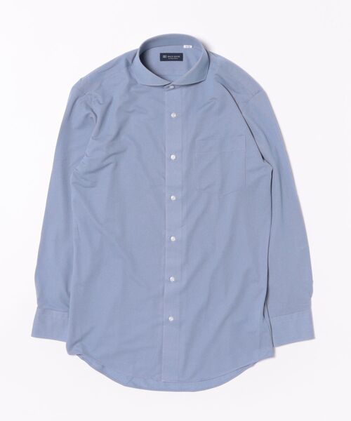 TOKYO SHIRTS(トウキョウシャツ)の「形態安定ノンアイロン ホリゾンタルワイド 長袖ストレッチビジネスワイシャツ(ビジネスシャツ・メンズ・ブルー・首回り39cm-裄丈80cm/首回り39cm-裄丈84cm/首回り41cm-裄丈82cm/首回り41cm-裄丈86cm/首回り42cm-裄丈82cm/首回り42cm-裄丈86cm/首回り43cm-裄丈82cm/首回り43cm-裄丈86cm/首回り37cm-裄丈80cm)」の6枚目の写真
