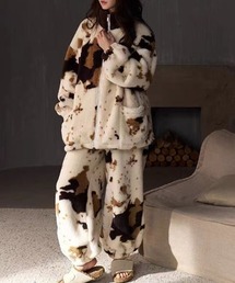 DEVICE（デバイス）の「ウシ柄 ルームウェア 上下セット（ルームウェア/パジャマ）」