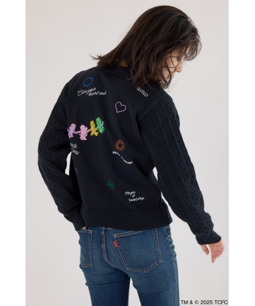 RODEO CROWNS WIDE BOWL(ロデオクラウンズワイドボウル)の「(Care Bears) モチーフジップカーディガン(カーディガン/ボレロ・レディース・オフホワイト/ブラック/ブラウン・FREE)」の13枚目の写真