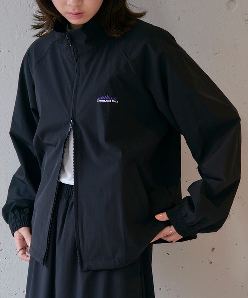THOUSAND MILE(サウザンドマイル)の「【THOUSAND MILE】ZIP BLOUSON&T-SHIRT&SKIRT SET UP(セットアップ・レディース・ブラック/チャコールグレー・FREE)」の3枚目の写真