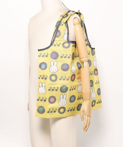 Miffy( ミッフィー)の「【 miffy 】 Dick Bruna ミッフィー&ミュージック くるくるショッピングバッグA 25W10(エコバッグ/サブバッグ・レディース・ブラック/イエロー・FREE)」の7枚目の写真