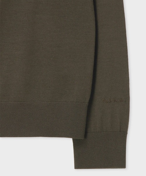 Paul Smith（ポールスミス）の「ハイゲージ クルーネックニット / 253450 238Z（ニット/セーター・メンズ・ダークインディゴブルー/グリーン/ブラック・MEDIUM/LARGE/X-LARGE/XX-LARGE）」の9枚目の写真