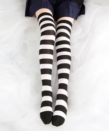 Mayree | 【urge select】ボーダー カラー ニーハイソックス【8色展開】(ソックス/靴下)