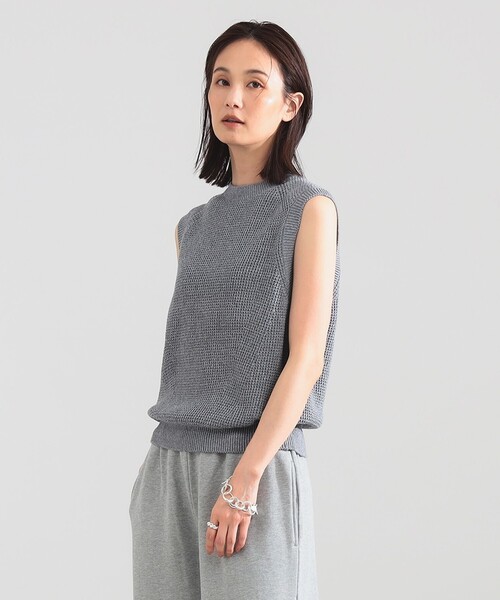 Demi-Luxe BEAMS(デミルクス ビームス)の「【7/24値下げ】【別注】SLOANE / 7ゲージ 畦編 クルーネック ノースリーブ(ニット/セーター・レディース・ホワイト系その他5/グレー・1)」の17枚目の写真