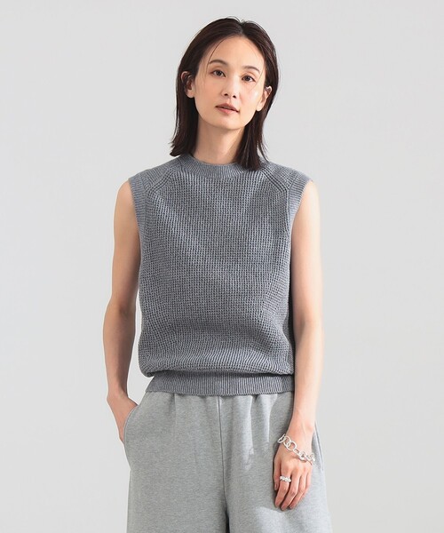 Demi-Luxe BEAMS(デミルクス ビームス)の「【7/24値下げ】【別注】SLOANE / 7ゲージ 畦編 クルーネック ノースリーブ(ニット/セーター・レディース・ホワイト系その他5/グレー・1)」の18枚目の写真