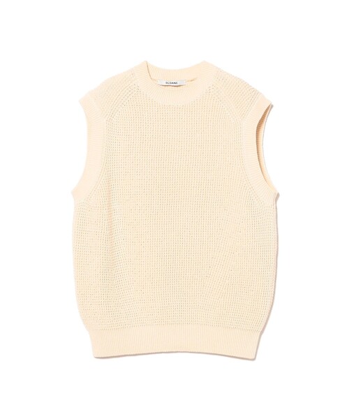 Demi-Luxe BEAMS(デミルクス ビームス)の「【7/24値下げ】【別注】SLOANE / 7ゲージ 畦編 クルーネック ノースリーブ(ニット/セーター・レディース・ホワイト系その他5/グレー・1)」の5枚目の写真
