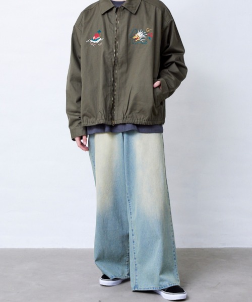 Fluffy BROTHERS(フラッフィーブラザーズ)の「ワイドパンツ(大人サイズ)(その他パンツ・メンズ・ブラウン/ブルー・L/M/XL)」の18枚目の写真