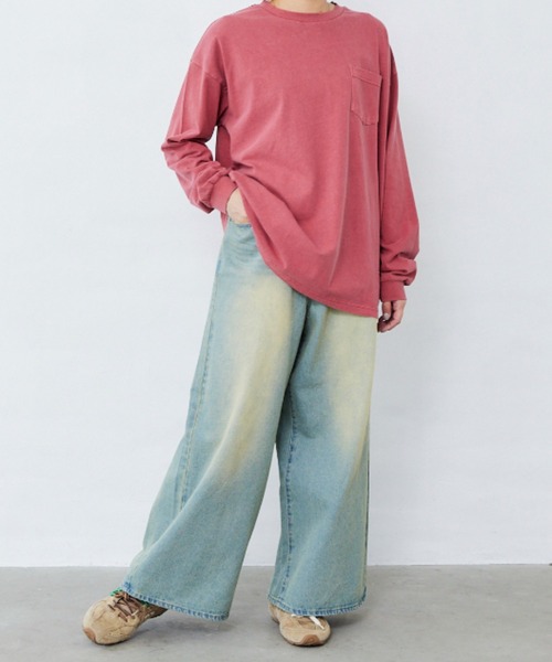 Fluffy BROTHERS(フラッフィーブラザーズ)の「ワイドパンツ(大人サイズ)(その他パンツ・メンズ・ブラウン/ブルー・L/M/XL)」の21枚目の写真
