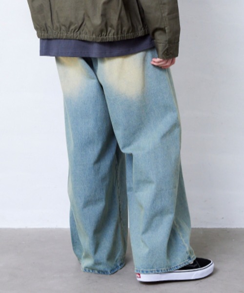 Fluffy BROTHERS(フラッフィーブラザーズ)の「ワイドパンツ(大人サイズ)(その他パンツ・メンズ・ブラウン/ブルー・L/M/XL)」の15枚目の写真
