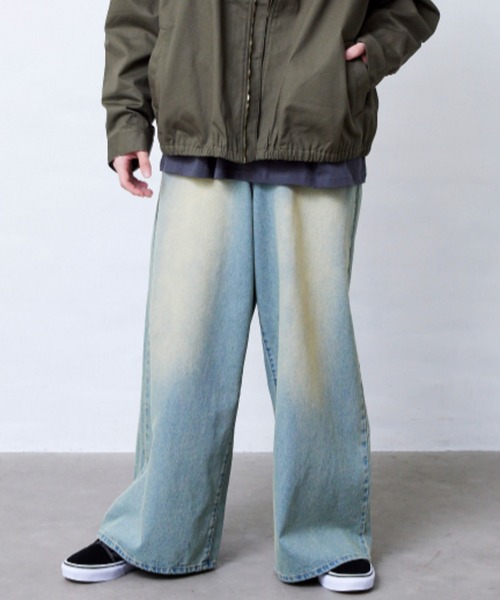 Fluffy BROTHERS(フラッフィーブラザーズ)の「ワイドパンツ(大人サイズ)(その他パンツ・メンズ・ブラウン/ブルー・L/M/XL)」の16枚目の写真