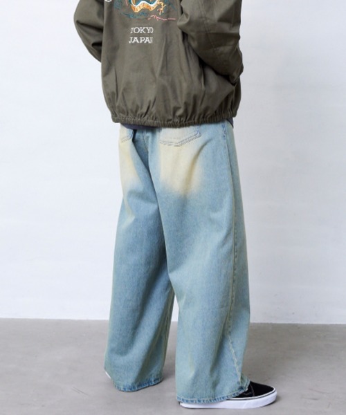 Fluffy BROTHERS(フラッフィーブラザーズ)の「ワイドパンツ(大人サイズ)(その他パンツ・メンズ・ブラウン/ブルー・L/M/XL)」の11枚目の写真