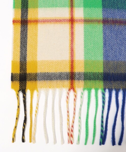 Joshua Ellis Plaid カシミヤストール（ストール/ショール）｜Joshua