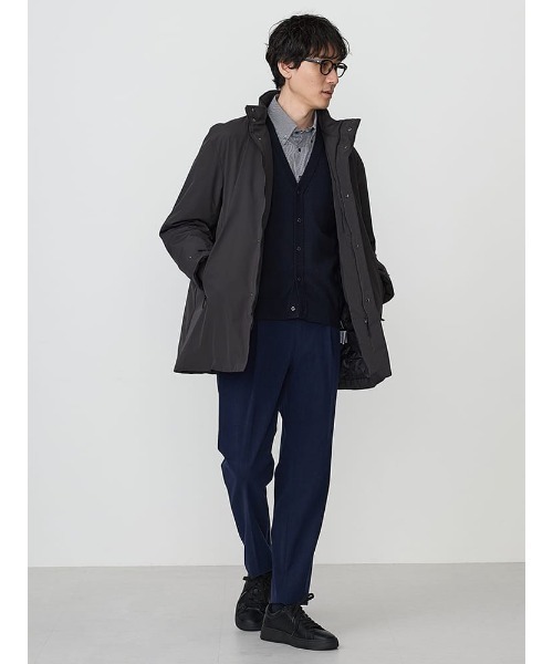 Perfect Suit FActory(パーフェクトスーツファクトリー)の「【撥水/防風】オールウェザーテックス スタンドコート ベージュ/ブラック(その他アウター・メンズ・ブラック/ベージュ・M/L/LL)」の5枚目の写真