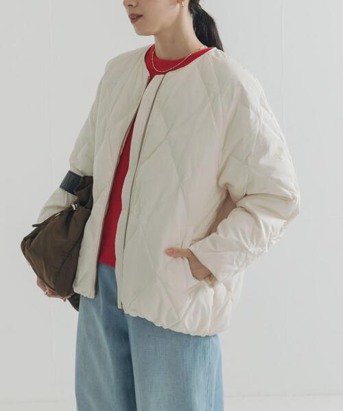 URBAN RESEARCH（アーバンリサーチ）の「コクーンキルティングダウン（ダウンジャケット/コート・レディース・ブラック/オフホワイト/ブラウン・SMALL/FREE）」の11枚目の写真