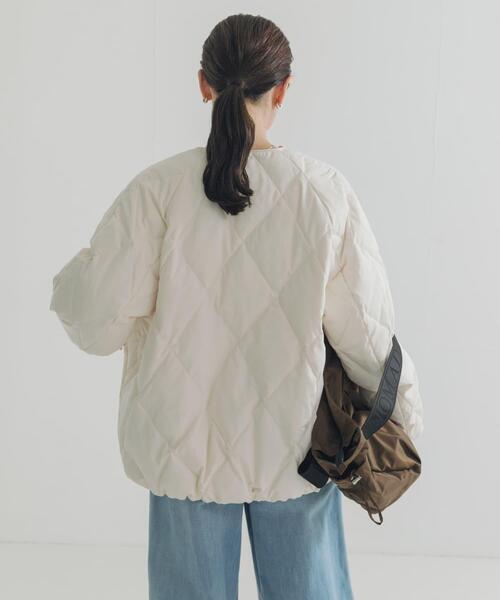 URBAN RESEARCH（アーバンリサーチ）の「コクーンキルティングダウン（ダウンジャケット/コート・レディース・ブラック/オフホワイト/ブラウン・SMALL/FREE）」の12枚目の写真