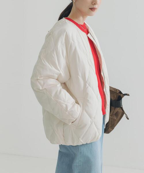 URBAN RESEARCH（アーバンリサーチ）の「コクーンキルティングダウン（ダウンジャケット/コート・レディース・ブラック/オフホワイト/ブラウン・SMALL/FREE）」の13枚目の写真