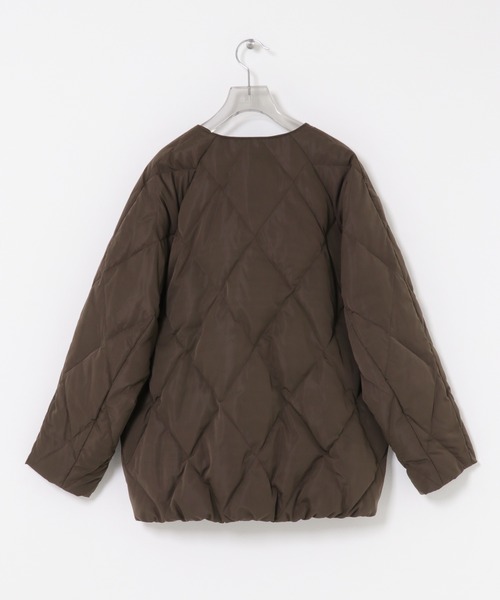 美品.アーバンリサーチ ACUTA コクーンキルティングダウンジャケット カーキ WEB限定』コクーンキルティングダウン（ダウンジャケット/コート