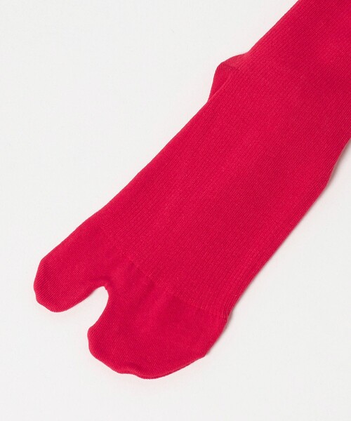 Steven Alan（スティーブンアラン）の「＜MARCOMONDE＞COTTON TABI TIGHTS/タイツ（タイツ/ストッキング・レディース・レッド/ブラック・FREE）」の5枚目の写真