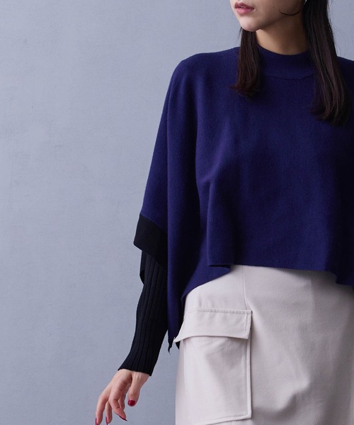 NICOLE white（ニコルホワイト）の「アンサンブルニット／スヌードポンチョ×クルーネックプルオーバー（ニット/セーター・レディース・その他4/レッド/その他1/その他2/その他3/ブラック・FREE）」の14枚目の写真