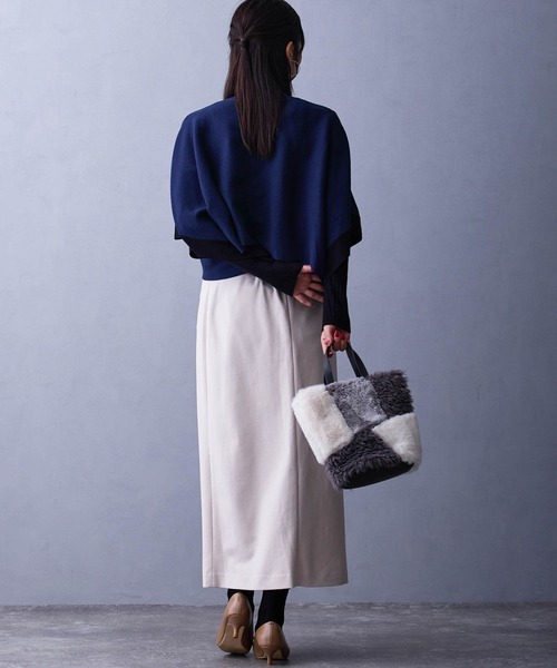 NICOLE white（ニコルホワイト）の「アンサンブルニット／スヌードポンチョ×クルーネックプルオーバー（ニット/セーター・レディース・その他4/レッド/その他1/その他2/その他3/ブラック・FREE）」の16枚目の写真