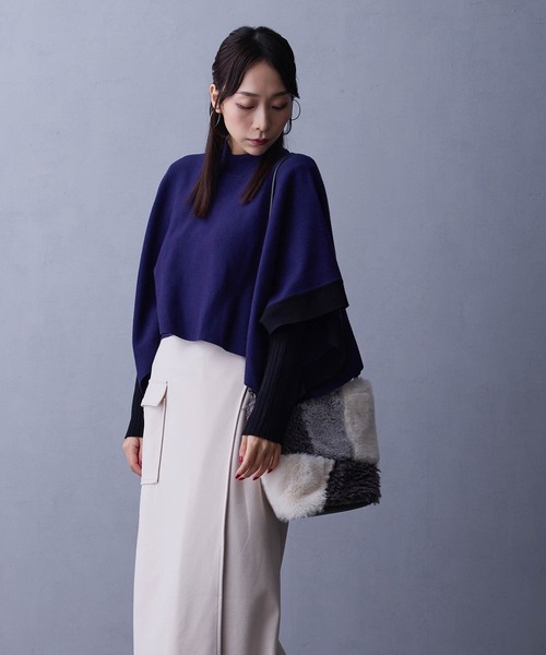 NICOLE white（ニコルホワイト）の「アンサンブルニット／スヌードポンチョ×クルーネックプルオーバー（ニット/セーター・レディース・その他4/レッド/その他1/その他2/その他3/ブラック・FREE）」の18枚目の写真