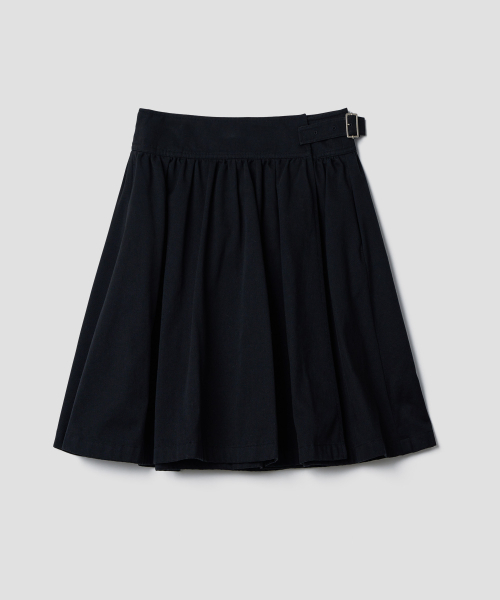 TTUDEMENT(トュードメント)の「A-LINE FLARED WRAP SKIRT_BLACK(スカート・レディース・その他・SMALL/MEDIUM)」の3枚目の写真