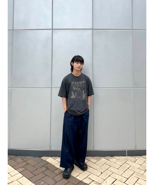 GAKKAI UNIONS（ガッカイユニオンズ）の「ヒドゥンキャッチピグメント半袖Tシャツチャコール（Tシャツ/カットソー・レディース・その他・MEDIUM/LARGE）」の17枚目の写真