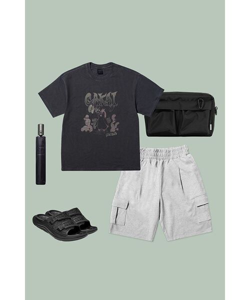 GAKKAI UNIONS（ガッカイユニオンズ）の「ヒドゥンキャッチピグメント半袖Tシャツチャコール（Tシャツ/カットソー・レディース・その他・MEDIUM/LARGE）」の21枚目の写真